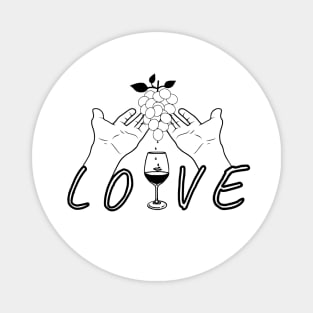 Wine love Magnet